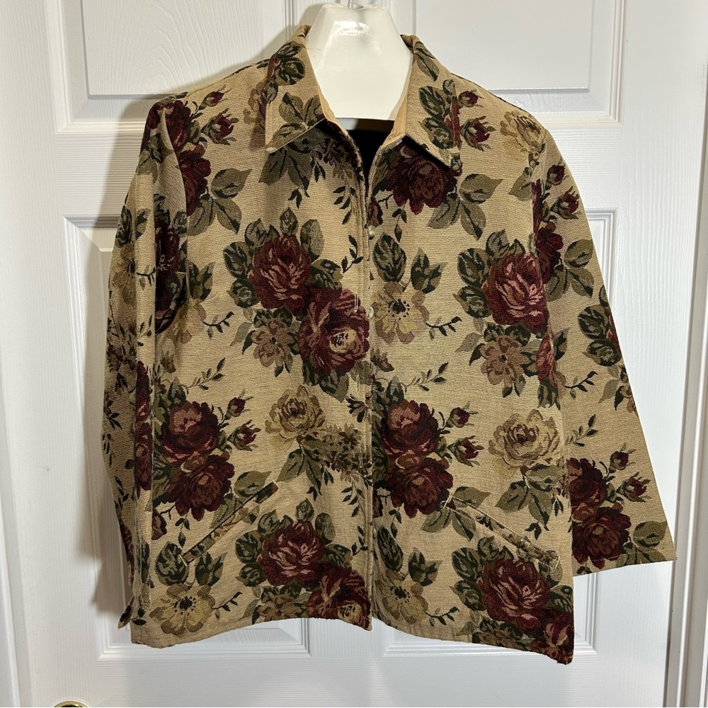 Lemon Grass Studio Tapestry Jacket Shacket Size Xl